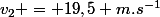 v_2 = 19,5 m.s^{-1}