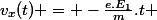 v_x(t) = -\frac{e.E_1}{m}.t 