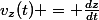 v_z(t) = \frac{dz}{dt}