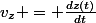 v_z = \frac{dz(t)}{dt}