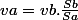 va=vb.\frac{Sb}{Sa}