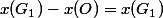 x(G_1)-x(O)=x(G_1)