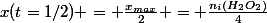 x(t=1/2) = \frac{x_{max}}{2} = \frac{n_i(H_2O_2)}{4}