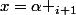 x=\alpha _{i+1}