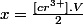 x=\frac{[cr^{3+}].V}{2}