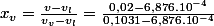 x_{v}=\frac{v-v_{l}}{v_{v}-v_{l}}=\frac{0,02-6,876.10^{-4}}{0,1031-6,876.10^{-4}}
