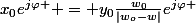 x_0e^{j\varphi } = y_0\frac{w_0}{|w_o-w|}e^{j\varphi }