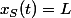x_S(t)=L
