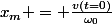 x_m = \frac{v(t=0)}{\omega_0}