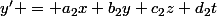y' = a_2x+b_2y+c_2z+d_2t