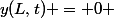 y(L,t) = 0 