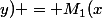 M(x;y) = M_1(x;y) + M_2(x;y)