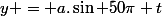 y = a.\sin 50\pi t