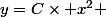 y=C\times x^2 