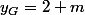 y_{G}=2 m