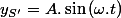 y_{S'}=A.\sin\left(\omega.t\right)