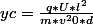 yc=\frac{q*U*l^2}{m*v^20*d}