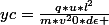 yc=\frac{q*u*l^2}{m*v^20*d\epsilon }