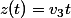 z(t)=v_3t