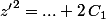 z{'}^2=...+2\,C_1