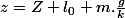 z=Z+l_0+m.\frac{g}{k}