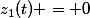 z_{1}(t) = 0