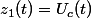 z_{1}(t)=U_{c}(t)