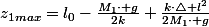 z_{1max}=l_{0}-\frac{M_{1}\cdot g}{2k}+\frac{k\cdot\triangle l^{2}}{2M_{1}\cdot g}