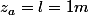 z_{a}=l=1m