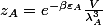 z_A=e^{-\beta\varepsilon_A}\frac{V}{\lambda_A^3}