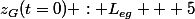 z_G(t=0) : L_{eg} + 5