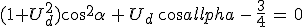 (1+U_d^2)cos^2\alpha\,+\,U_d\,cos\alpha\,-\,\frac{3}{4}\,=\,0