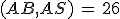 (AB,AS)\,=\,26