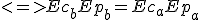 <=> Ec_b + Ep_b = Ec_a + Ep_a