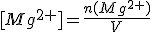 [Mg^{2+}]=\frac{n(Mg^{2+})}{V}