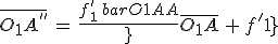 \bar{O_1A^{''}}\,=\,\frac{f^'_1\,\bar{O_1A}}{\bar{O_1A}\,+\,f^'_1}