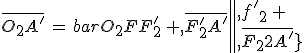 \bar{O_2A^'}\,=\,\bar{O_2F^'_2}\,+\,\bar{F^'_2A^'}\,=\,f^'_2\,+\,\bar{F^'_2A^'}