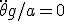 \ddot \theta + g/a =0