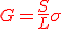 \fbox\red{G=\frac{S}{L}\sigma