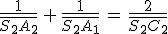 \frac{1}{\bar{S_2A_2}}\,+\,\frac{1}{\bar{S_2A_1}}\,=\,\frac{2}{\bar{S_2C_2}}