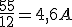 \frac{55}{12}=4,6A