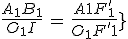 \frac{A_1B_1}{O_1I}\,=\,\frac{A1F^'_1}{O_1F^'_1}