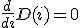 \frac{d}{di}D(i)=0
