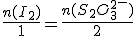 \frac{n(I_2)}{1}=\frac{n(S_2O_3^2^-)}{2}