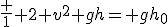 \frac 1 2 v^2+gh= gh_0