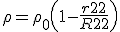 \large \rho= {\rho _0}\left( {1 - \frac{{{r^2}}}{{{R^2}}}} \right)