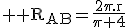 \large \rm R_{AB}=\fra{2\pi.r}{\pi+4}