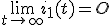 \lim\limits_{t\rightarrow +\infty} i_1(t) = O