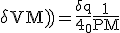 \mathrm \delta{V(M)} = \frac{\mathrm \delta{q}}{4\pi\epsilon_0} \frac{1}{PM}