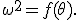 \omega^2 = f(\theta). 